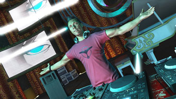 Imagen_1 Tiësto y DJ Hero 2 se unen en el videoclip de Speed Rail, el primer vídeo musical creado con imágenes de un videojuego