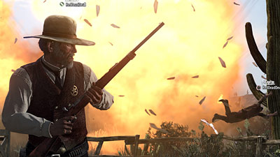 Imagen_1 Sé testigo del poder del Nuevo Rifle Explosivo – Parte del Pack Mentirosos y Tramposos de Red Dead Redemption