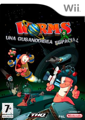 Imagen_1 THQ lanza al mercado Worms: Una gusanodisea espacial para Wii