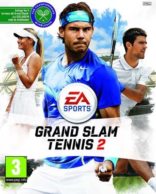 Imagen_1 Rafa Nadal, junto con Djokovic y Sarapova en la portada de EA Sports Grand Slam Tennis 2