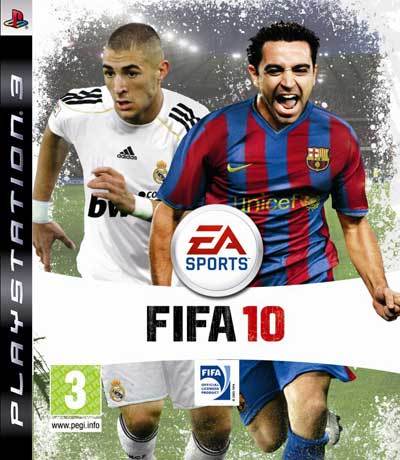Imagen_1 Lanzamiento de FIFA 10 con Xavi y Benzéma como imagen de portada