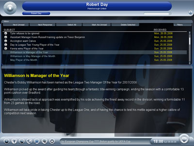 Imagen_1 Championship Manager™ 2008. Eidos Anuncia la nueva entrega del manager de gestión futbolística por excelencia