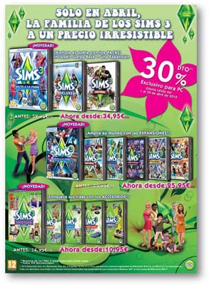 Imagen_1 La familia de Los Sims 3 a un precio irresistible en abril