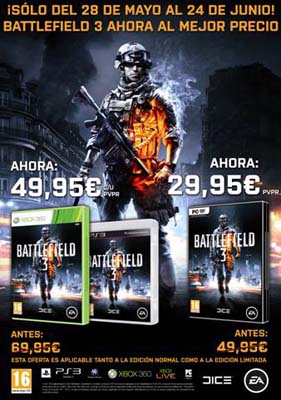 Imagen_1Battlefield 3 al mejor precio hasta el 24 de junio