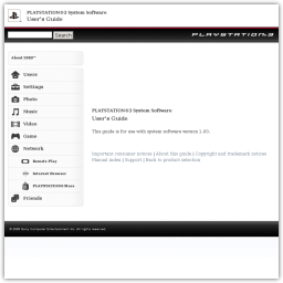 Disponible la guía de usuario de PlayStation 3