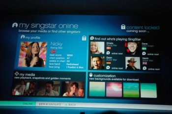 Sony muestra parte de la interfaz de PS3: WarHawk y My Singstar online