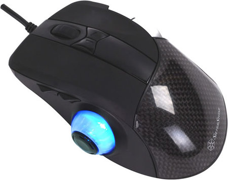 Mouse de fibra de carbono y ojo saltón para jugones