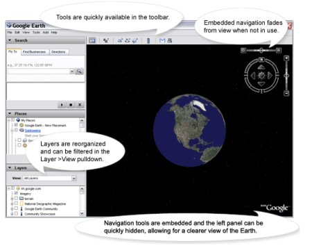 Disponible nueva versión de Google Earth
