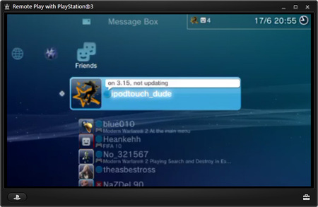 Remote Play para PlayStation 3