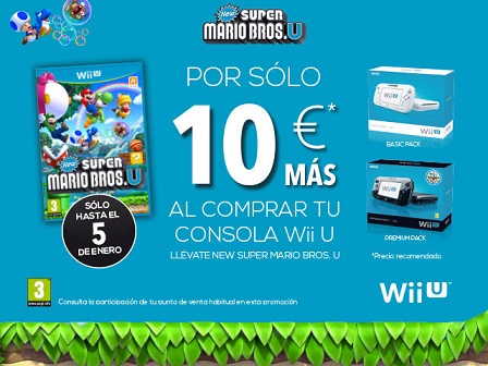 New Super Mario Bros. U por 10 euros